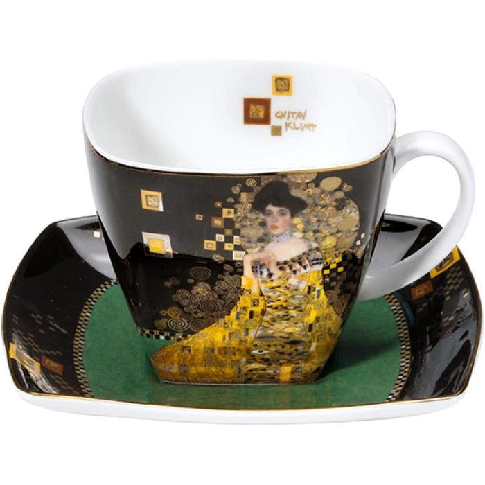 CREAFLOR HOME 2er Set Gustav Klimt Tassen mit Untertasse Set 1 250ml Goebel Porzellan