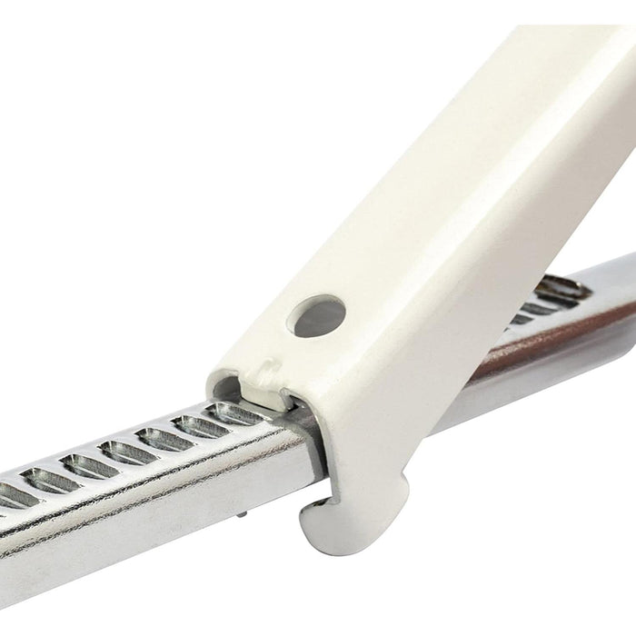 Westmark Schraubdeckelöffner, Flexibel einstellbar, Langer Hebel, Stahl, Vario, Silber/Weiß, 10542270