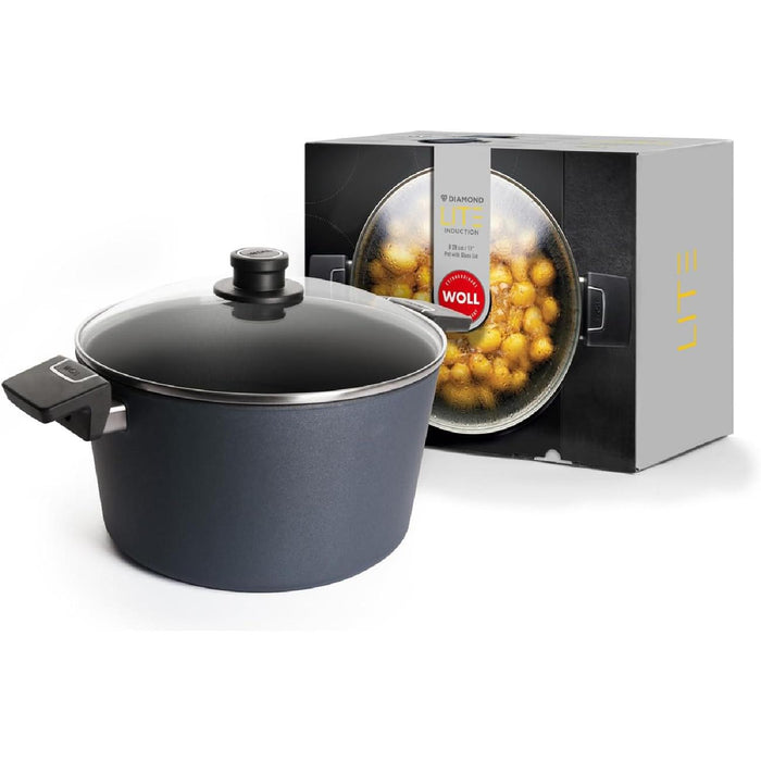 Woll, Diamond Lite Induktion, Gusstopf, SG Ø 20 cm, 11,5 cm hoch, 3,2 Liter mit Deckel in Box
