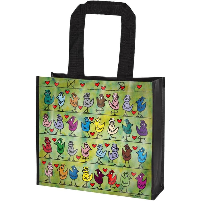 Goebel James Rizzi -Birds on a Love Wire Einkaufstasche