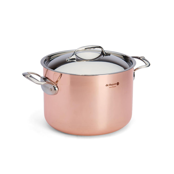 De Buyer HOHER KOCHTOPF MIT DECKEL PRIMA MATERA  Ø 24CM