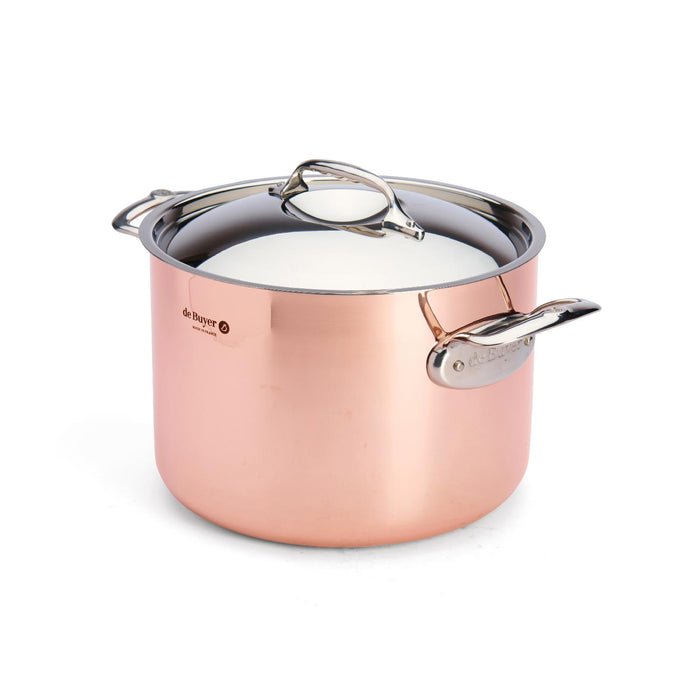 De Buyer HOHER KOCHTOPF MIT DECKEL PRIMA MATERA  Ø 24CM