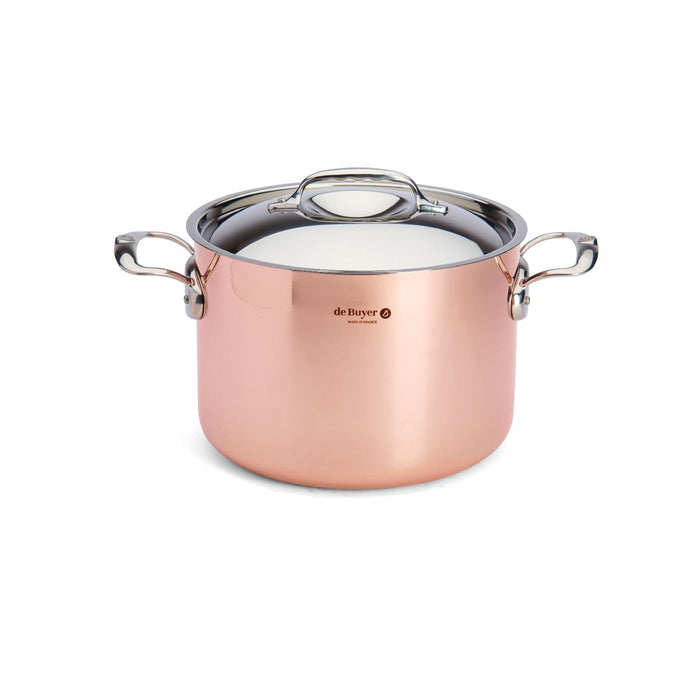 De Buyer HOHER KOCHTOPF MIT DECKEL PRIMA MATERA  Ø 24CM