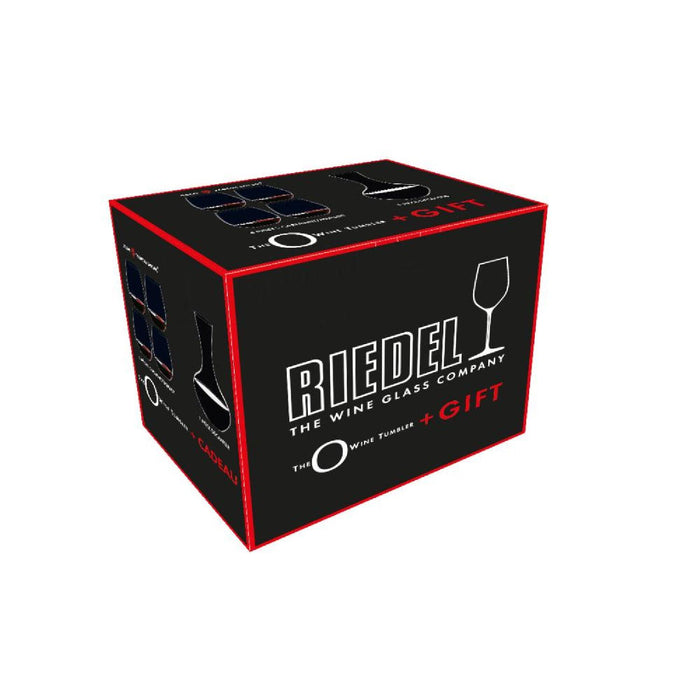 Riedel "O" Geschenkset 4x Cabernet / Merlot + 1x Syrah Dekanter