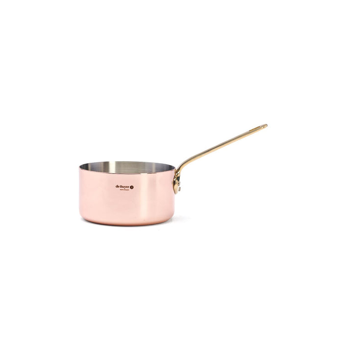 De Buyer STIELKASSEROLLE MIT MESSINGGRIFF Ø14CM INOCUIVRE