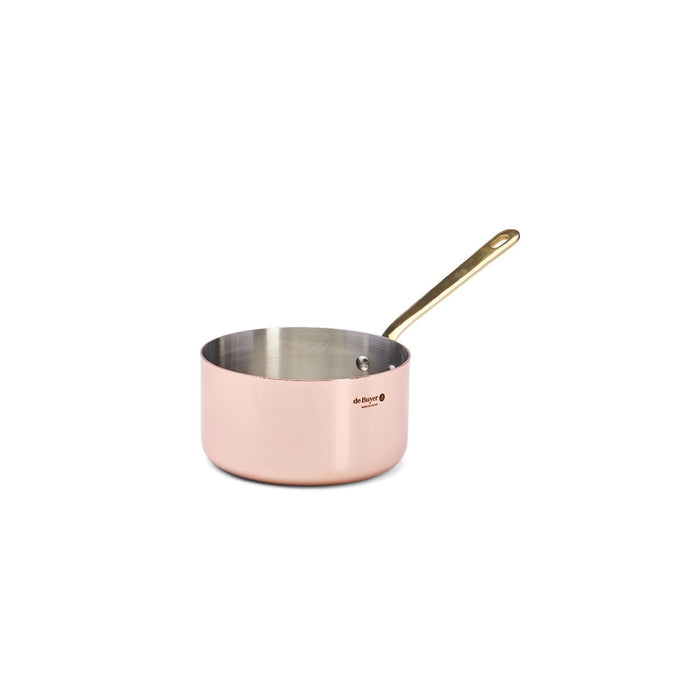 De Buyer STIELKASSEROLLE MIT MESSINGGRIFF Ø16CM INOCUIVRE