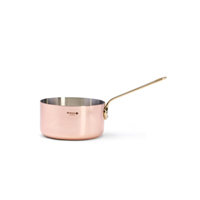 De Buyer STIELKASSEROLLE MIT MESSINGGRIFF Ø18CM INOCUIVRE