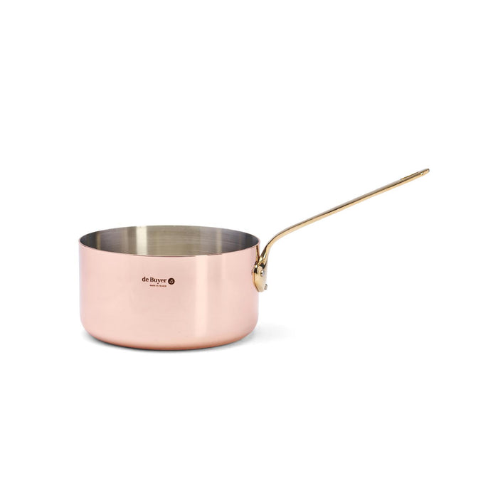 De Buyer STIELKASSEROLLE MIT MESSINGGRIFF Ø20CM INOCUIVRE