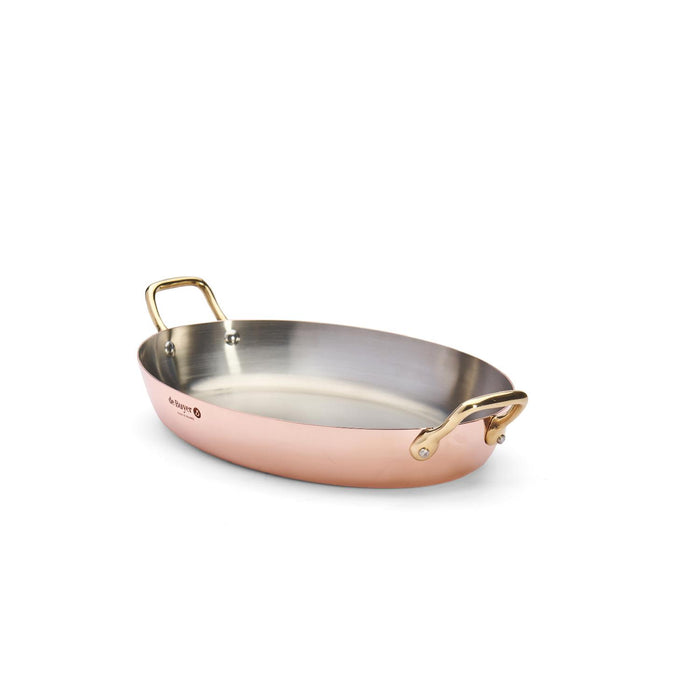De Buyer OVALE PFANNE, 2 MESSINGGRIFFE 32X23 CM INOCUIVRE