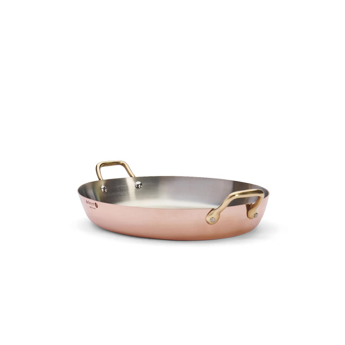 De Buyer OVALE PFANNE, 2 MESSINGGRIFFE 36X26 CM INOCUIVRE