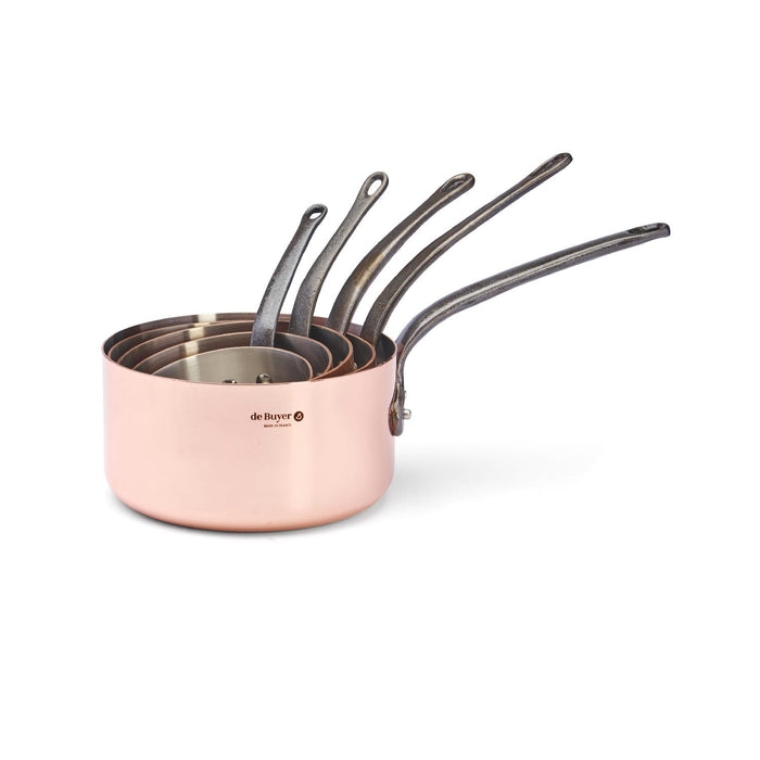 De Buyer SET 5 STIELKASSEROLLEN  Ø12 - 20CM INOCUIVRE