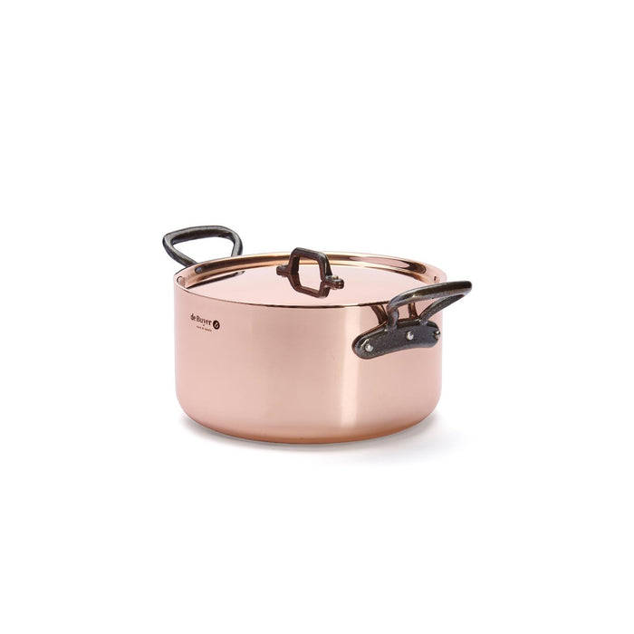 De Buyer KOCHTOPF MIT GUSSGRIFF + DECKEL Ø 24CM INOCUIVRE