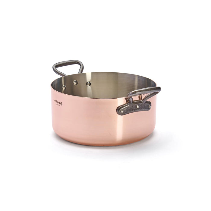 De Buyer KOCHTOPF MIT GUSSGRIFF + DECKEL Ø 28CM INOCUIVRE