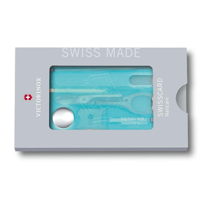 Victorinox Swiss Card Nailcare, Eisblau transluzent