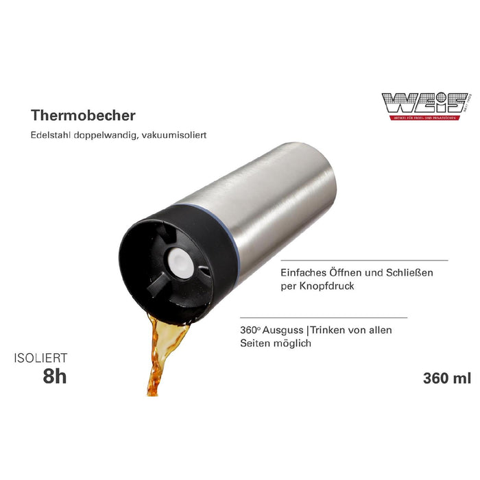 Thermobecher vakuumisoliert 360 ml