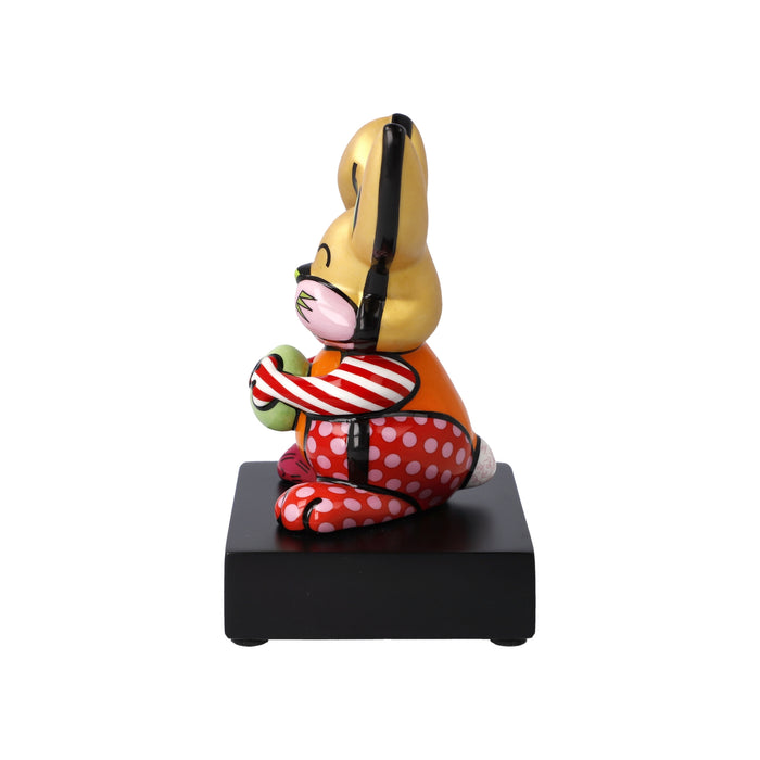 Goebel Romero Britto Orange Rabbit Figur