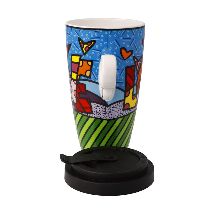 Goebel Romero BRITTO Love Künstlertasse mit Deckel
