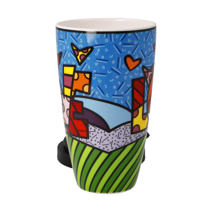 Goebel Romero BRITTO Love Künstlertasse mit Deckel