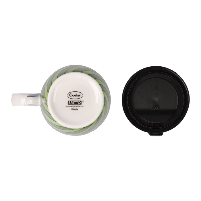 Goebel Romero BRITTO  Happy Künstlertasse mit Deckel