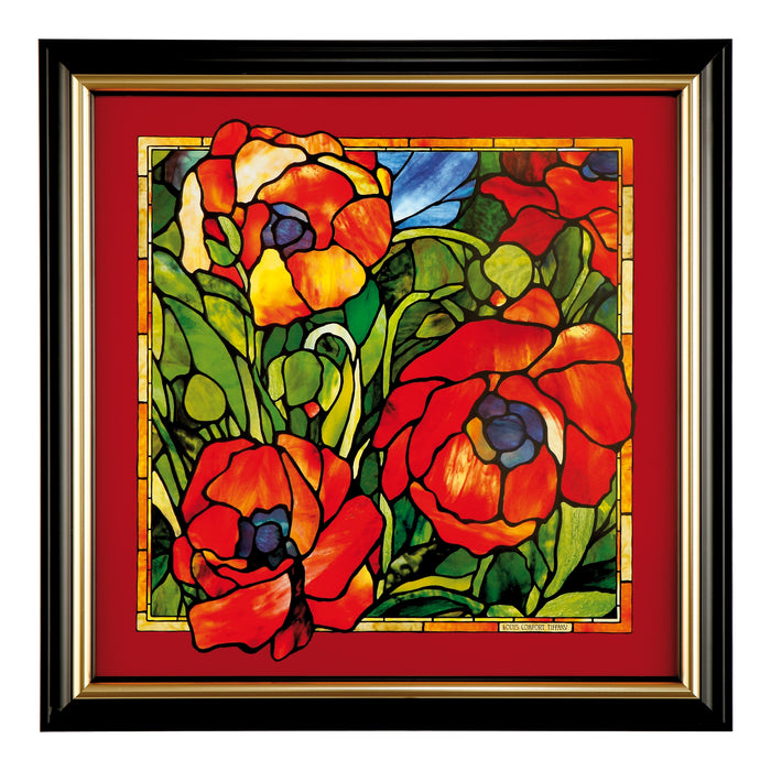 Goebel Louis Comfort Tiffany - "Orientalische Mohnblume" Wandbild