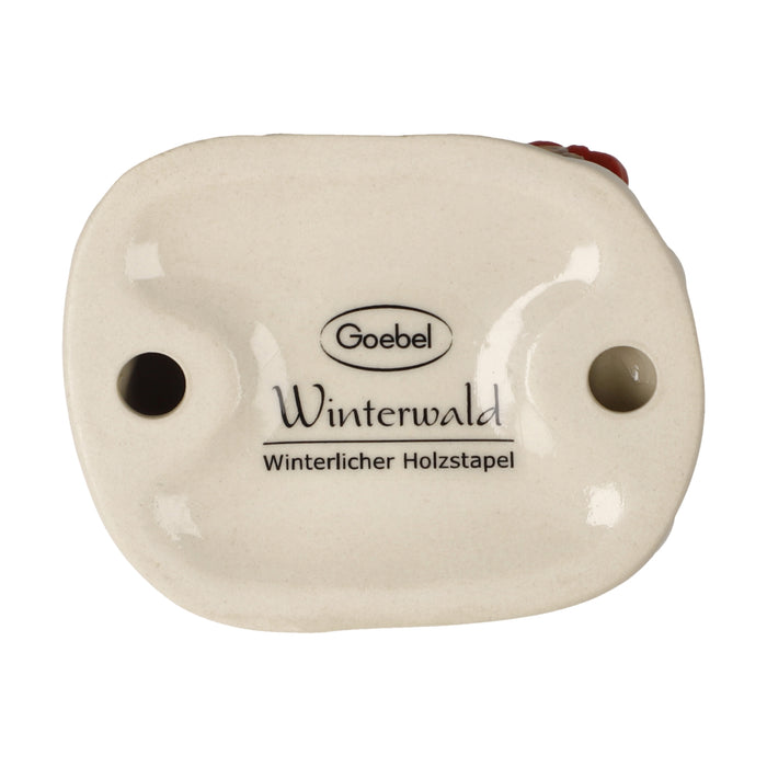 Goebel Winterlicher Holzstapel Figur