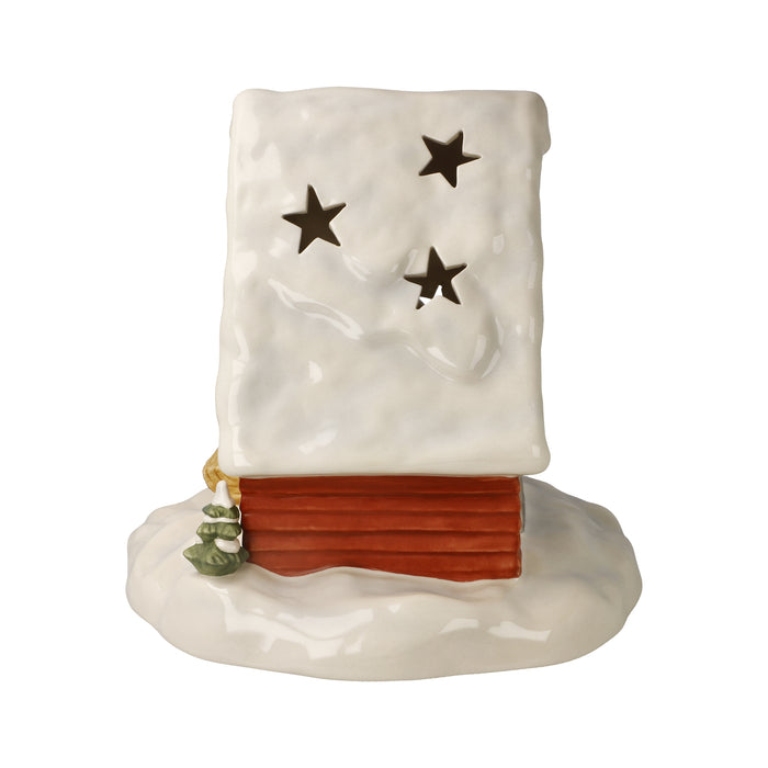 Goebel Berghütte im Schnee Windlicht