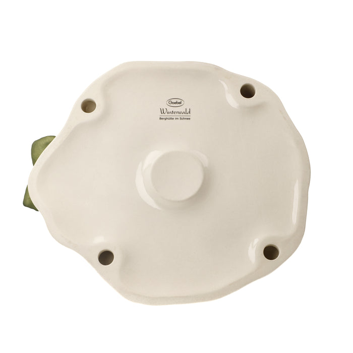 Goebel Berghütte im Schnee Windlicht