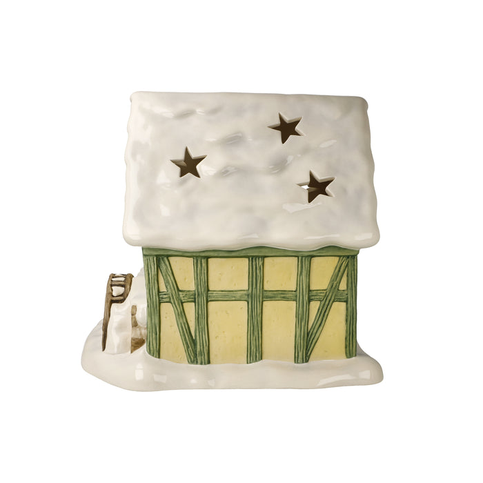 Goebel Verschneite Wassermühle Windlicht