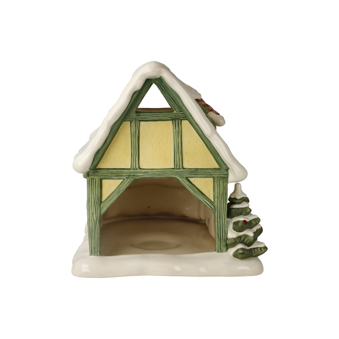 Goebel Verschneite Wassermühle Windlicht