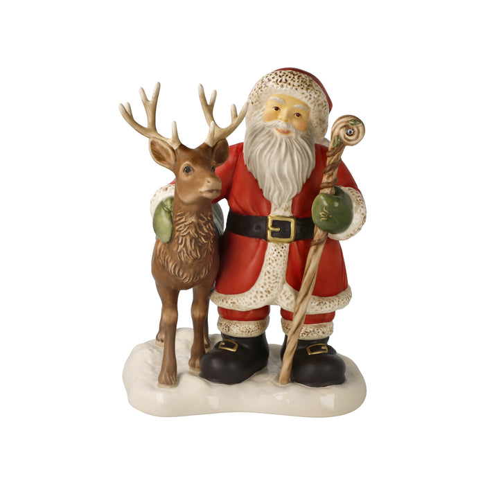 Goebel Santa und der König des Waldes Figur