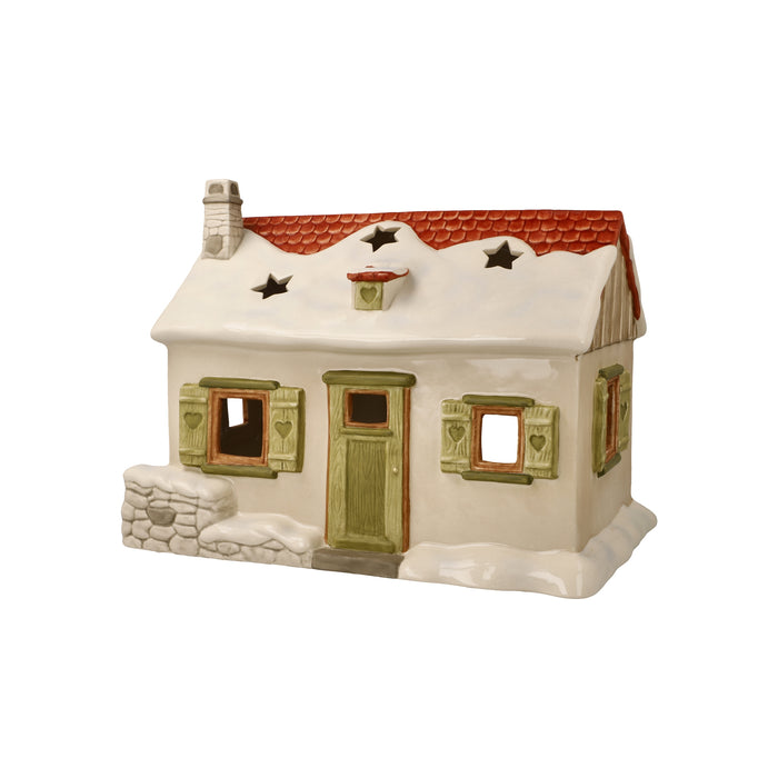 Goebel Verschneites Landhaus Windlicht