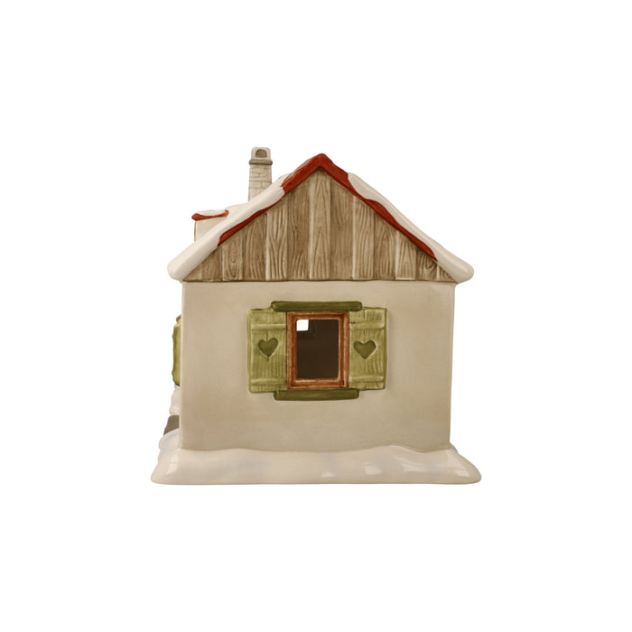 Goebel Verschneites Landhaus Windlicht