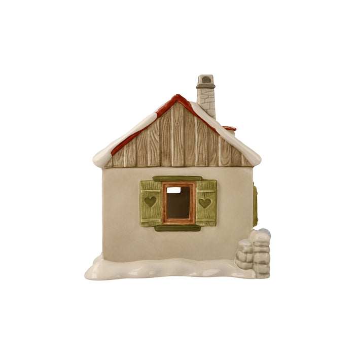 Goebel Verschneites Landhaus Windlicht