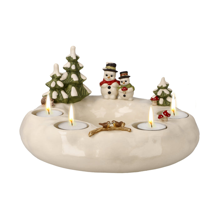 Goebel Winterglück im Advent Windlicht