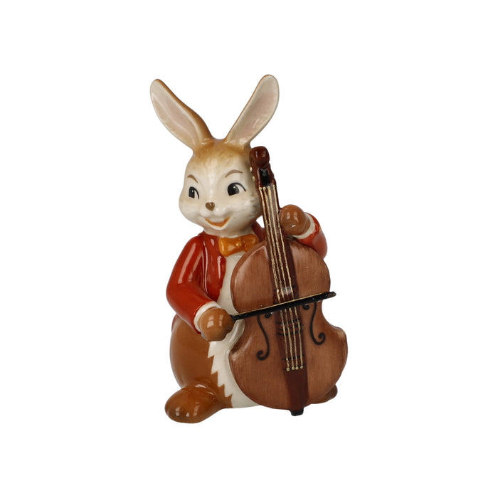 Goebel Hase - Fröhlicher Bassist Figur