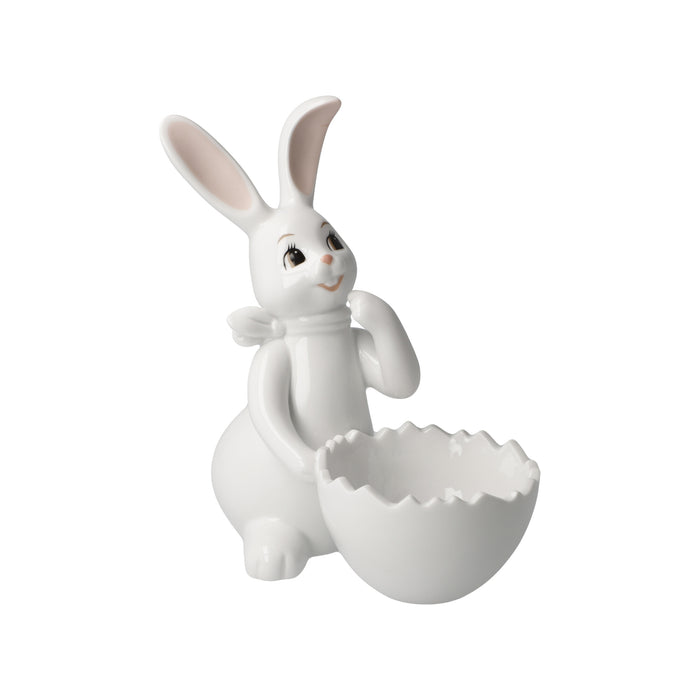 Goebel Hase mit Schale Snow White - Cute Girl Figur