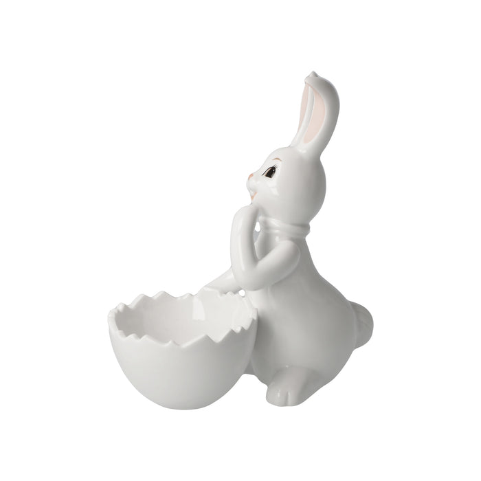 Goebel Hase mit Schale Snow White - Cute Girl Figur