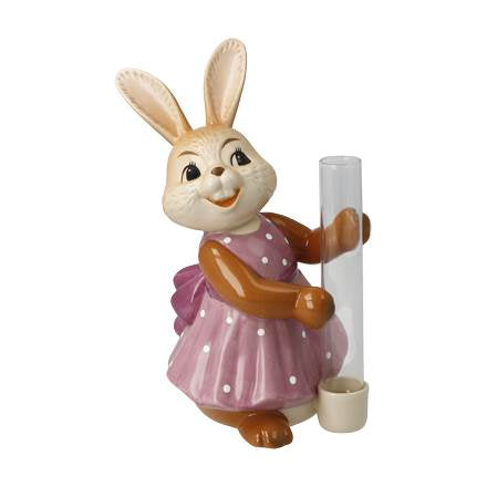 Goebel Hasenmädchen mit Vase Lass Blumen sprechen! Figur