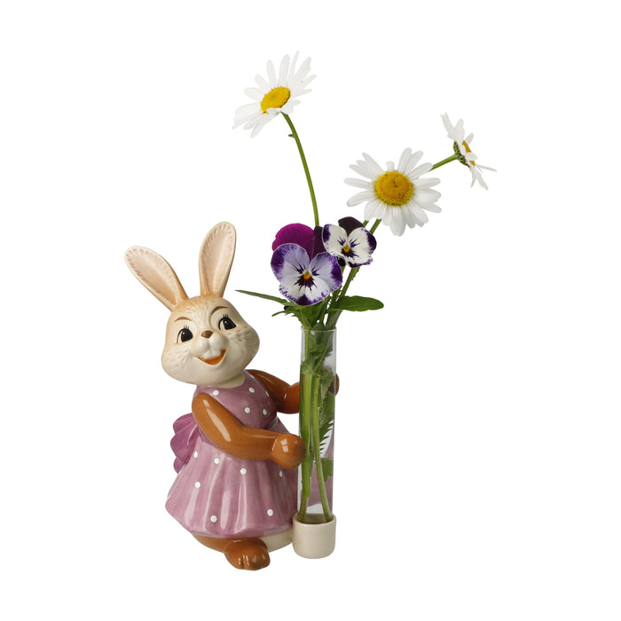 Goebel Hasenmädchen mit Vase Lass Blumen sprechen! Figur