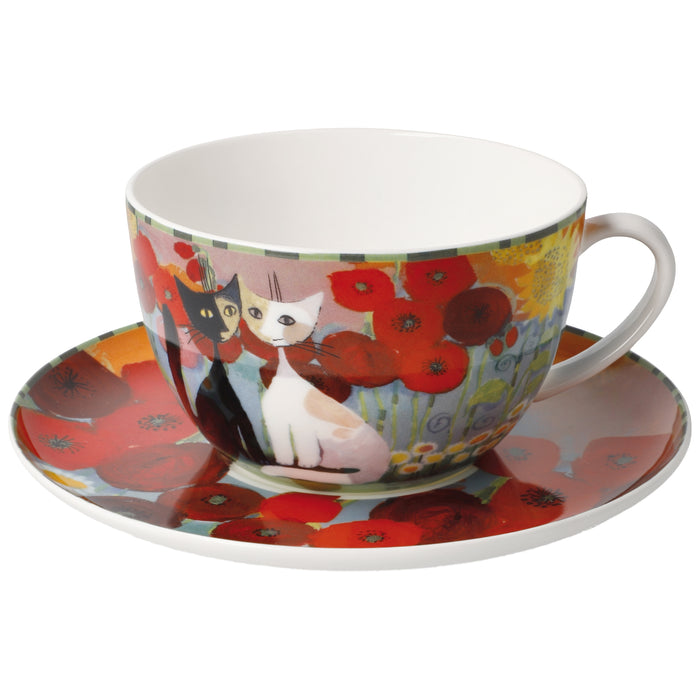 Goebel Rosina Wachtmeister Lestate in giardino Milchkaffeetasse