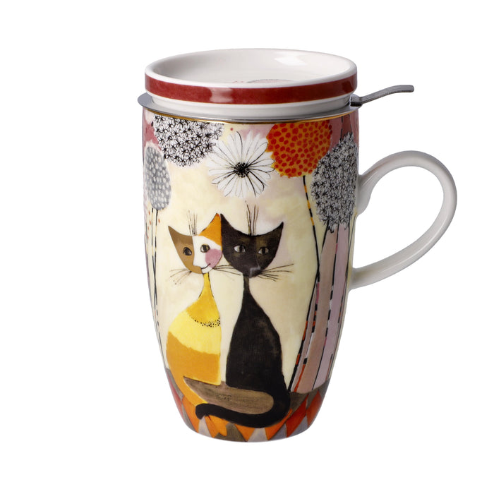Goebel Rosina Wachtmeister - Soffioni Teetasse mit Deckel und Sieb