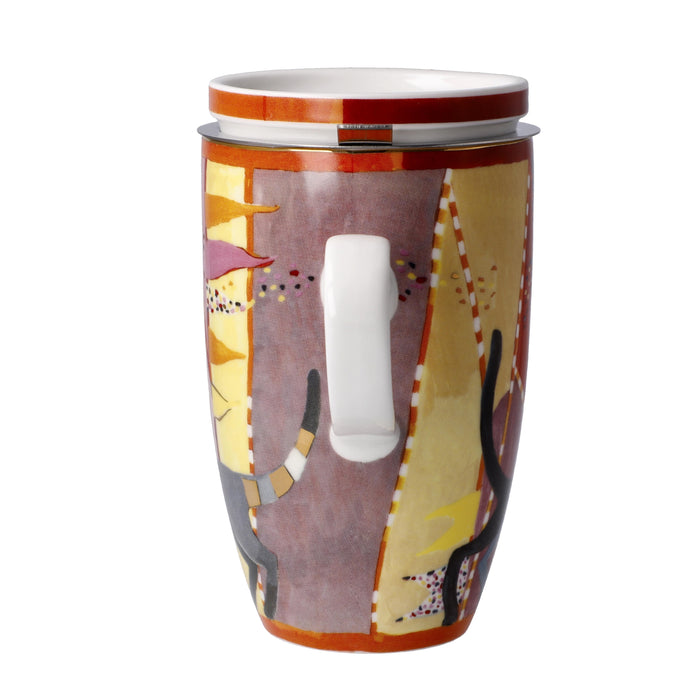 Goebel Rosina Wachtmeister - Sottosopra Teetasse mit Deckel und Sieb