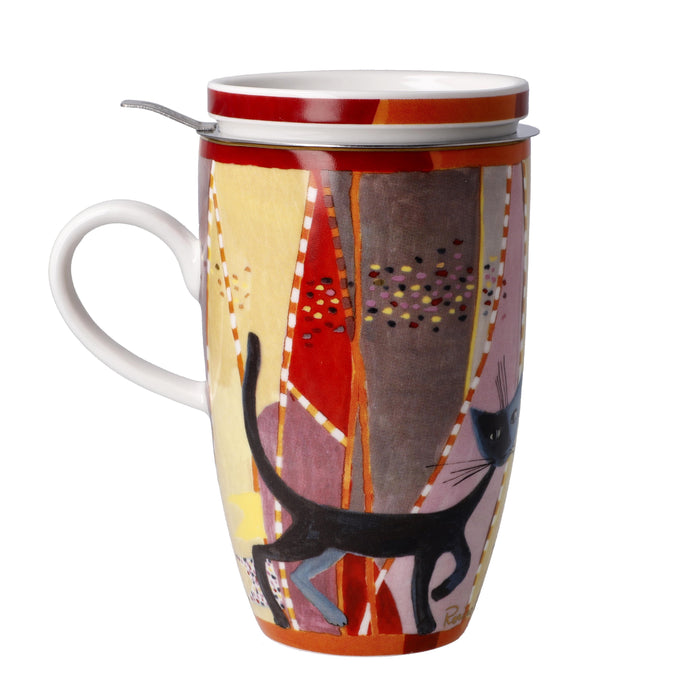 Goebel Rosina Wachtmeister - Sottosopra Teetasse mit Deckel und Sieb