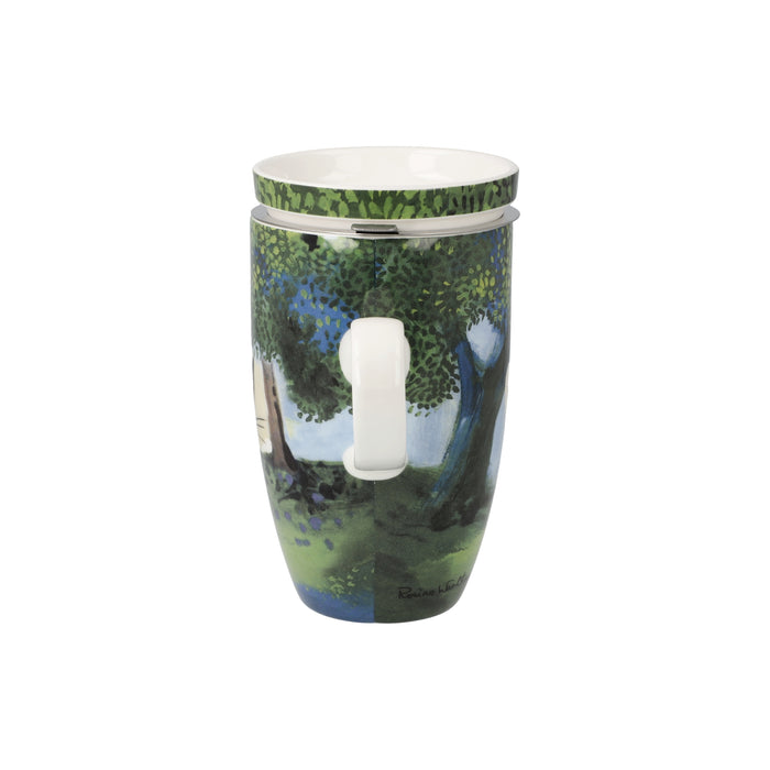 Goebel Una passeggiata nel verde Teetasse mit Deckel und Sieb