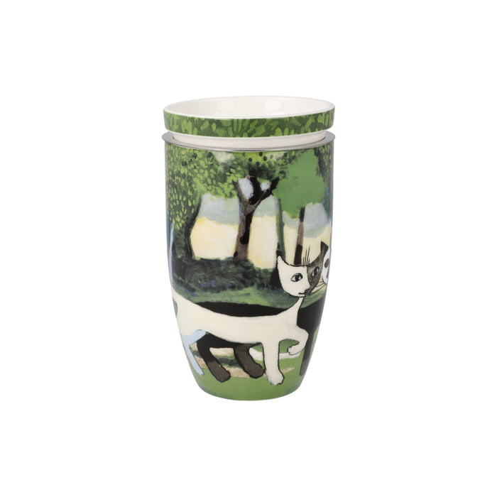 Goebel Una passeggiata nel verde Teetasse mit Deckel und Sieb