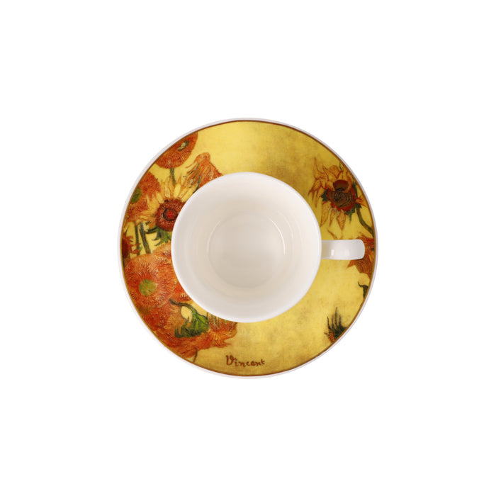 Goebel Vincent van Gogh  Sonnenblumen Espressotasse