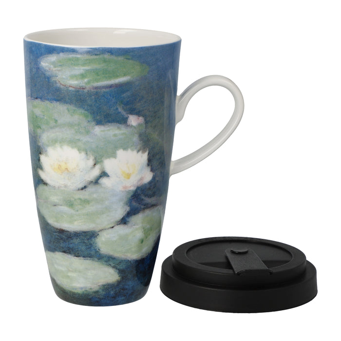 Goebel Monet - Seerosen am Abend Künstlertasse mit Deckel