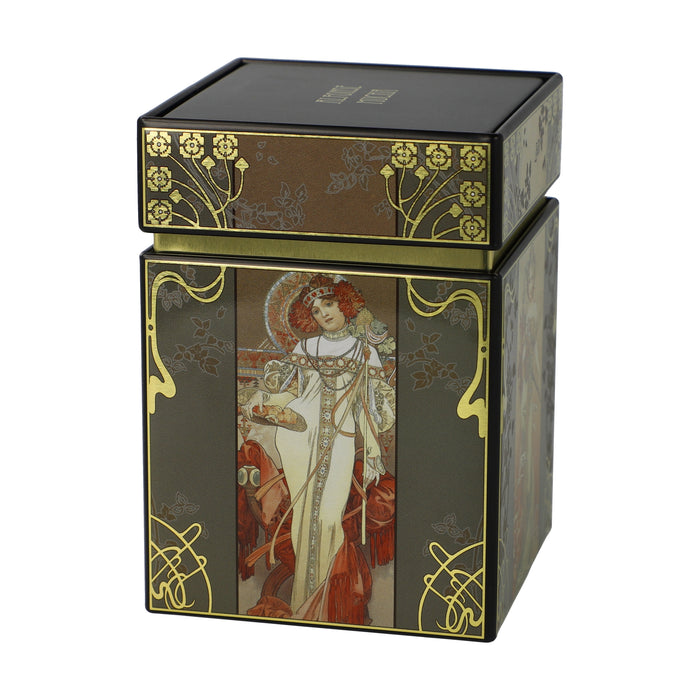 Goebel Alphonse Mucha Die Vier Jahreszeiten Teedose