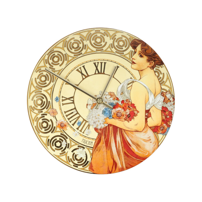 Goebel Alphonse Mucha  Sommer 1900 Wanduhr