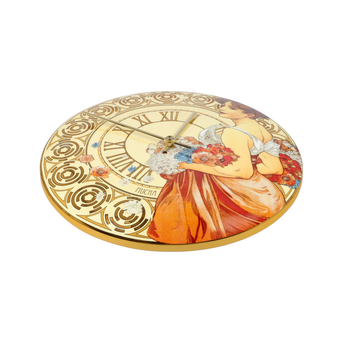 Goebel Alphonse Mucha  Sommer 1900 Wanduhr